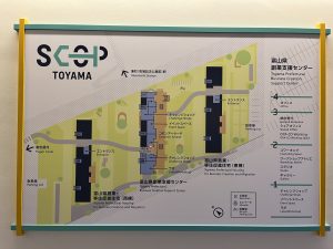 SCOP TOYAMAの全体地図